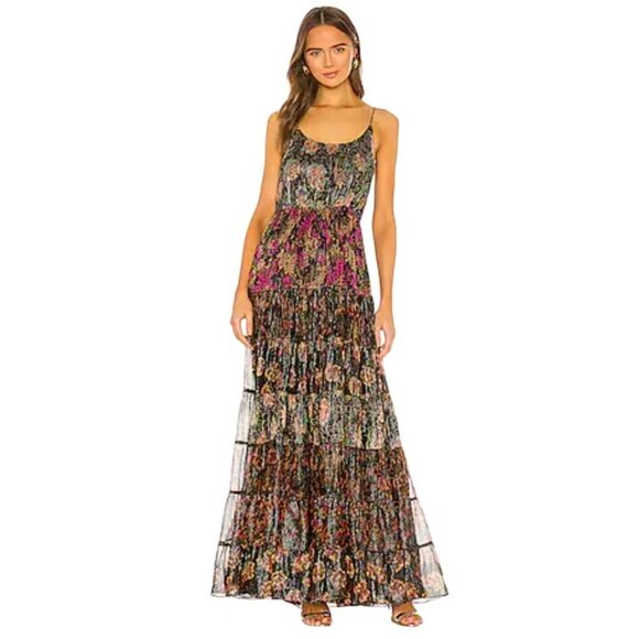 NEW Mes Demoiselles Fabuleuse Black Multicolor Dress NWT - Size L - Picture 1 of 12
